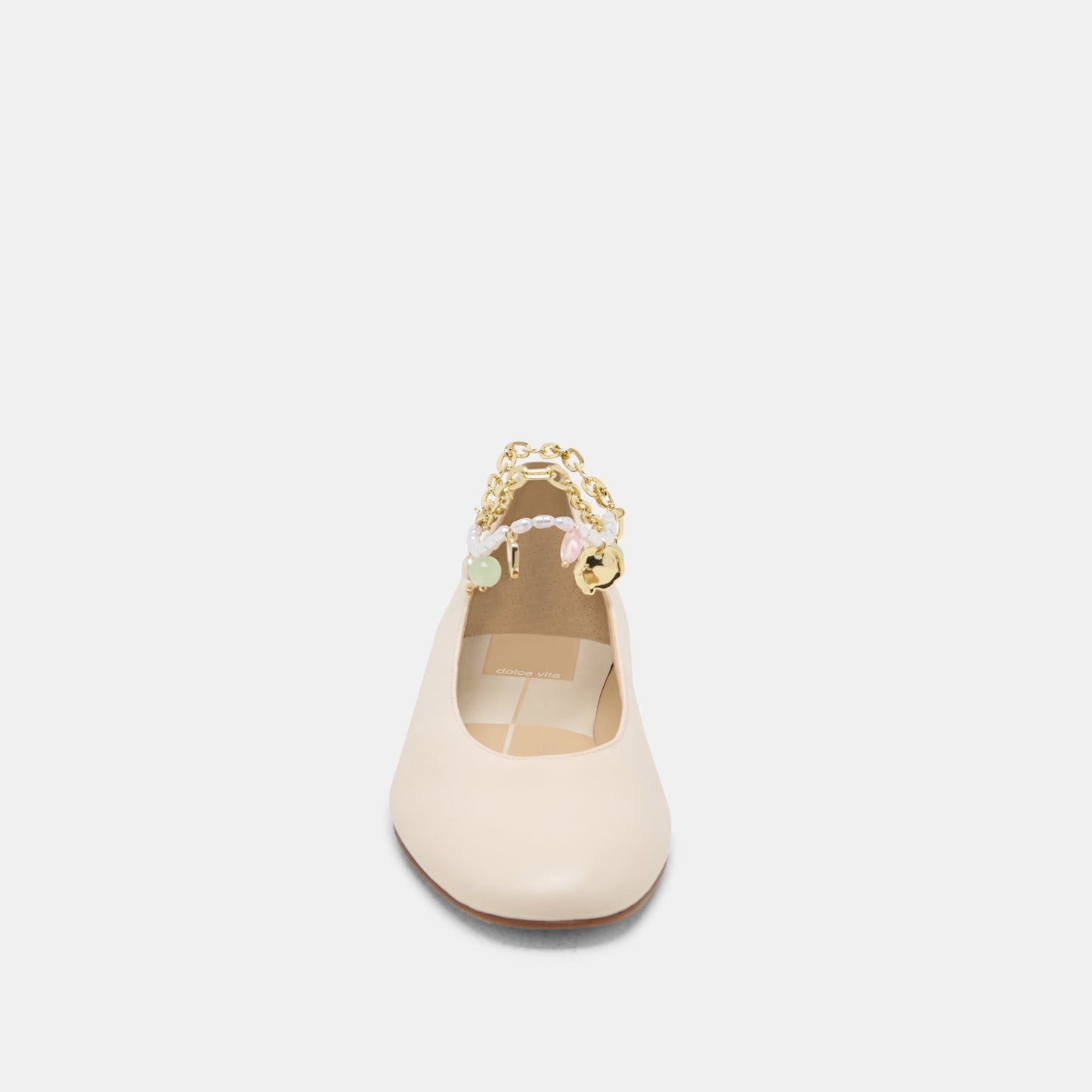 Baiden Bone Leather Ballet Flats Dolce Vita