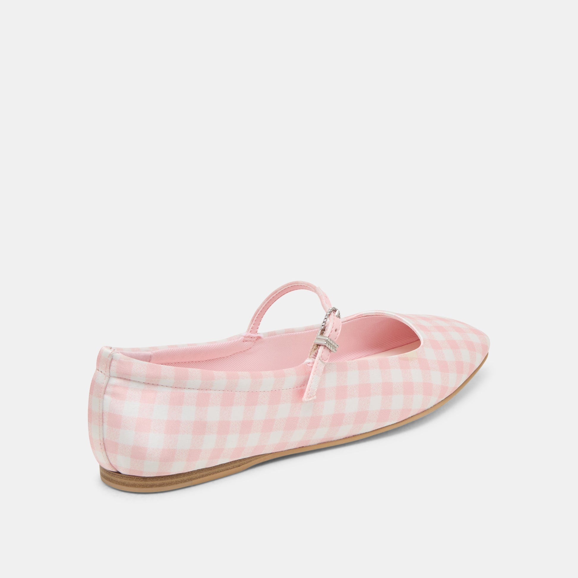 Reyes X Byrdie Golf Pink Plaid Gingham Wide Ballet Flats Dolce Vita