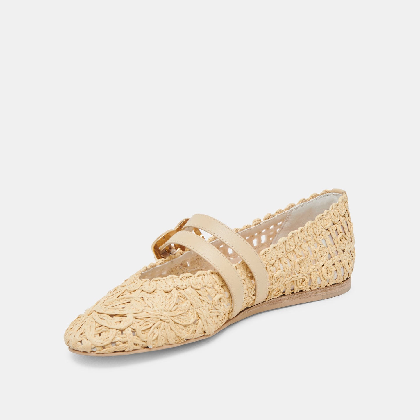 BAYLEE SUNFLOWER BALLET FLATS LT NATURAL MACRAME Dolce Vita
