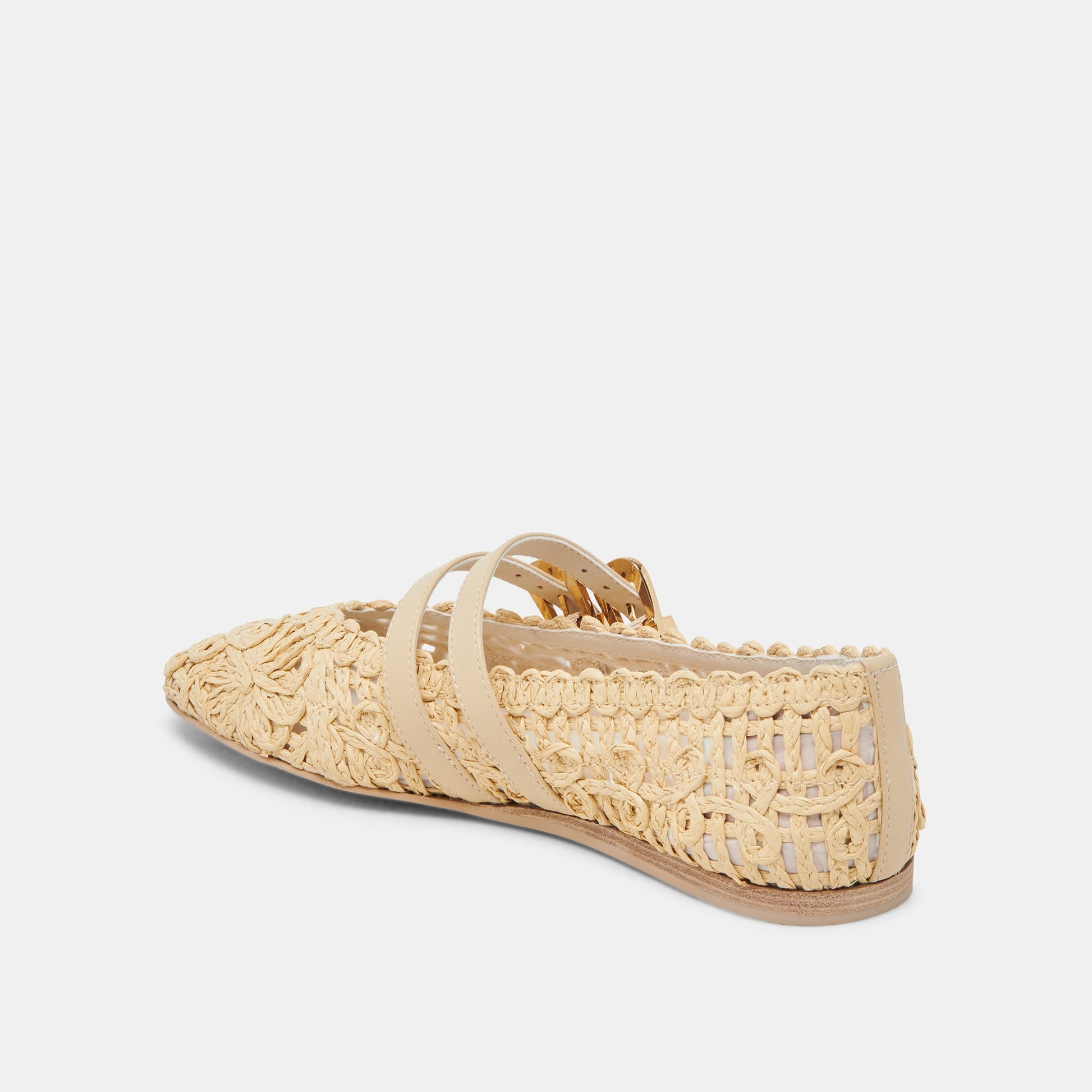BAYLEE SUNFLOWER BALLET FLATS LT NATURAL MACRAME Dolce Vita