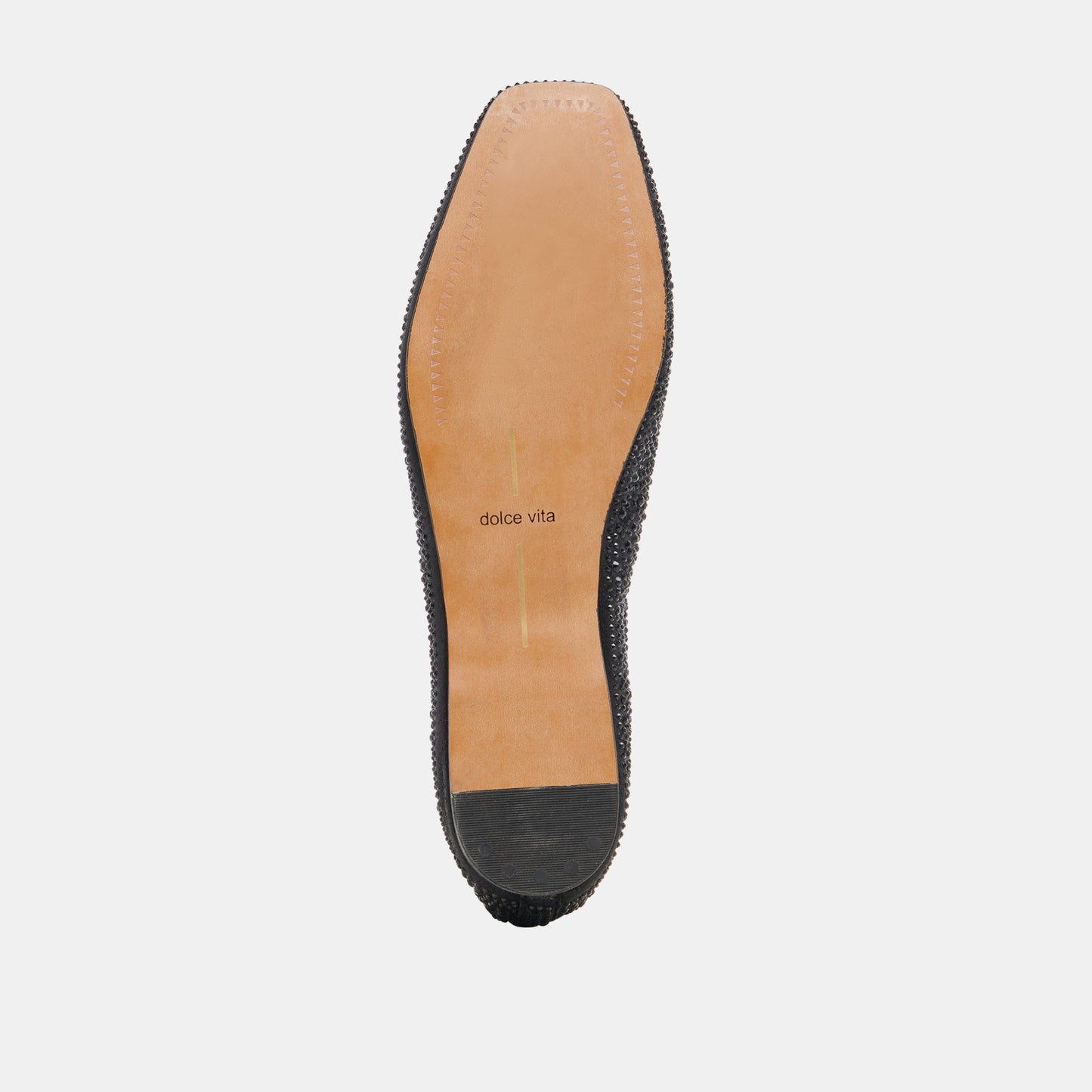 REYES CRYSTAL BALLET FLATS BLACK METALLIC CRYSTAL Dolce Vita