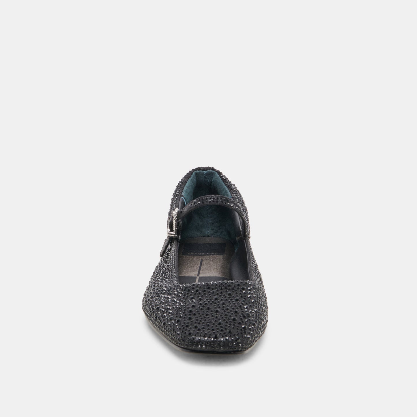 REYES CRYSTAL BALLET FLATS BLACK METALLIC CRYSTAL Dolce Vita