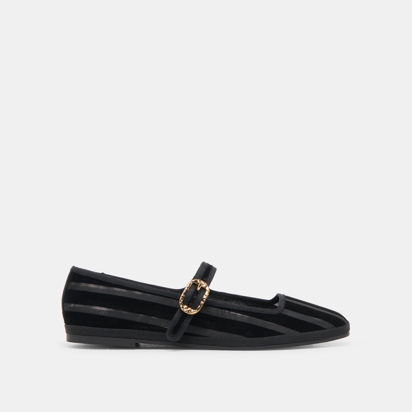 TAMEKA BALLET FLATS BLACK STRIPE MESH Dolce Vita
