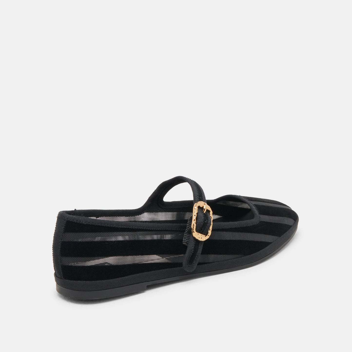 TAMEKA BALLET FLATS BLACK STRIPE MESH Dolce Vita
