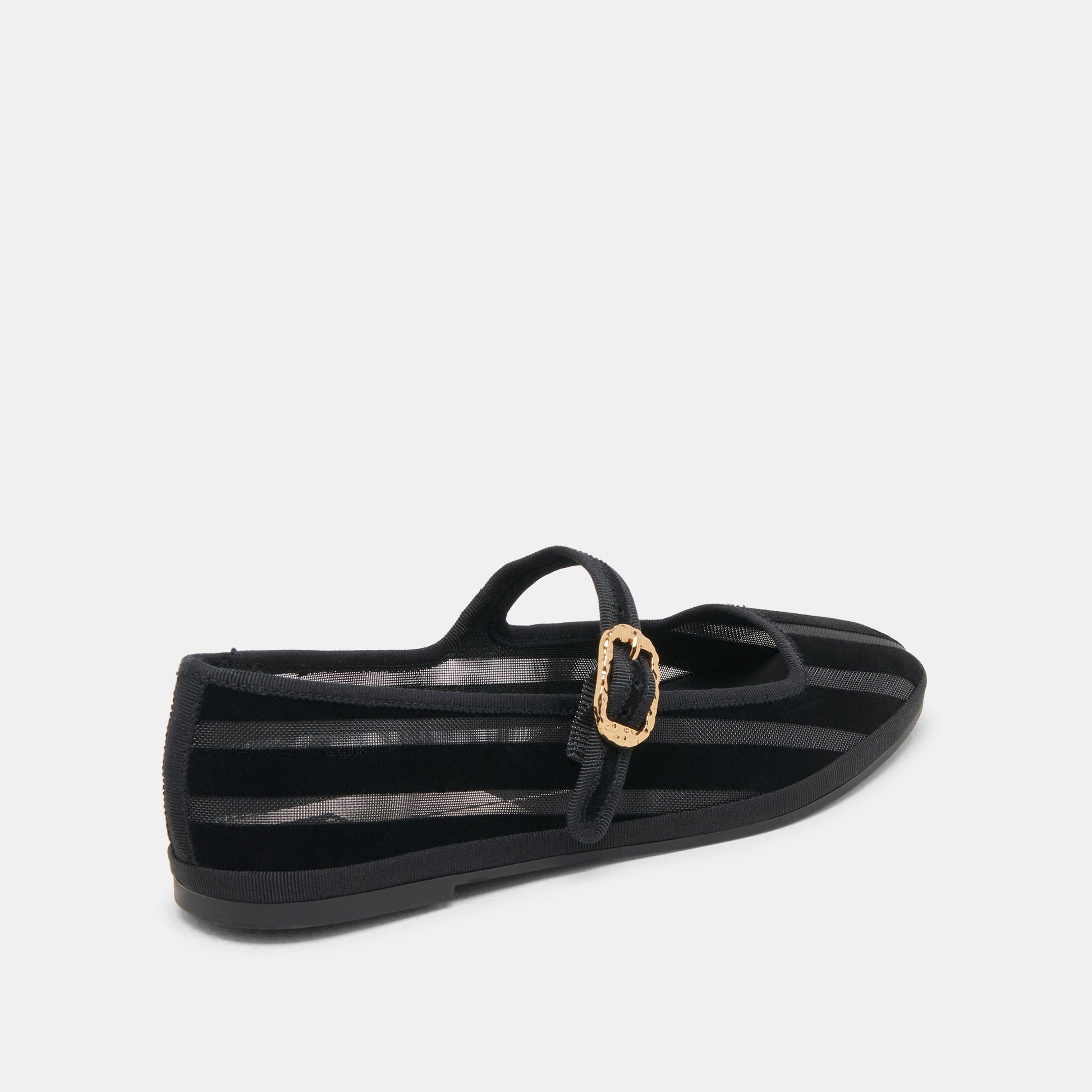 TAMEKA BALLET FLATS BLACK STRIPE MESH Dolce Vita