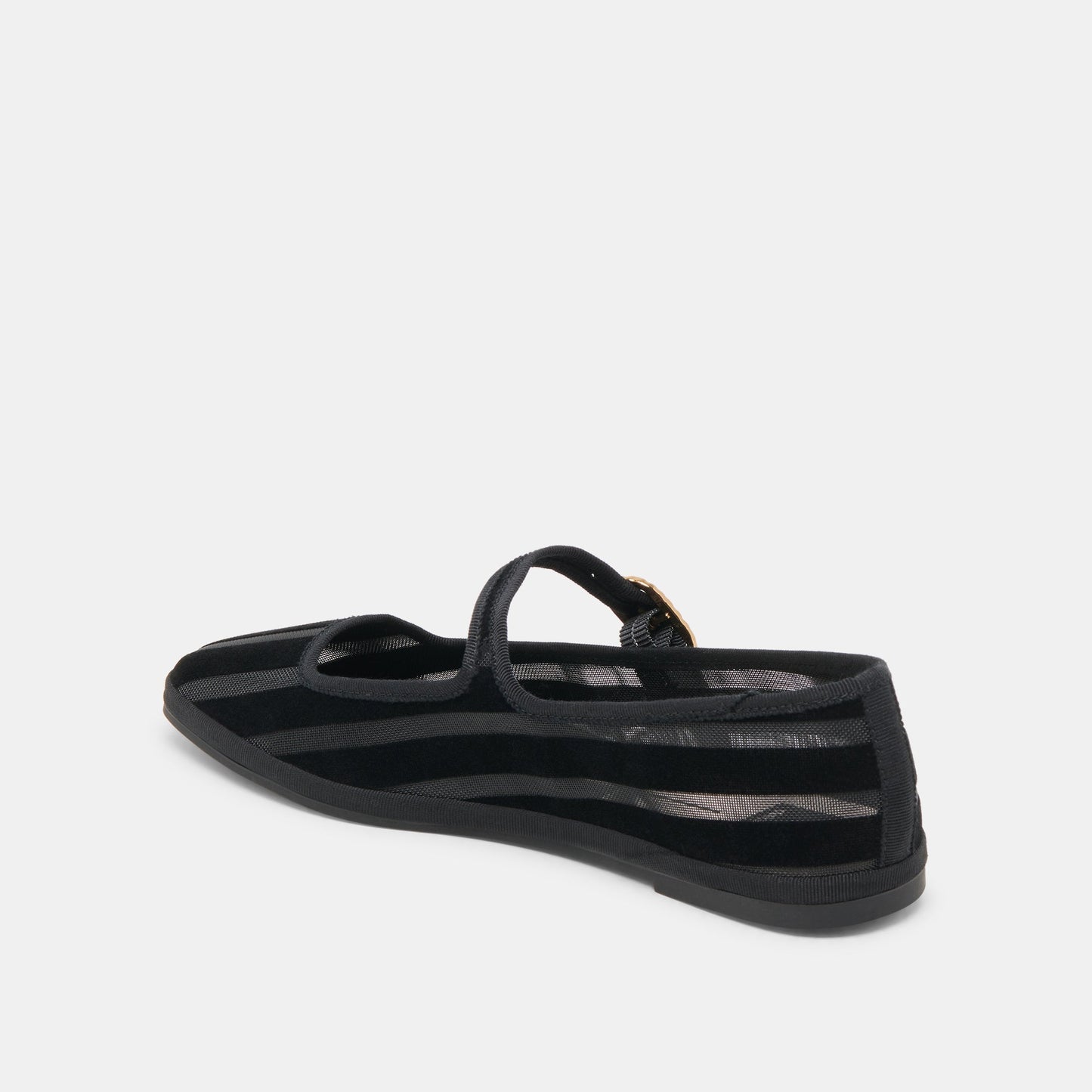 TAMEKA BALLET FLATS BLACK STRIPE MESH Dolce Vita