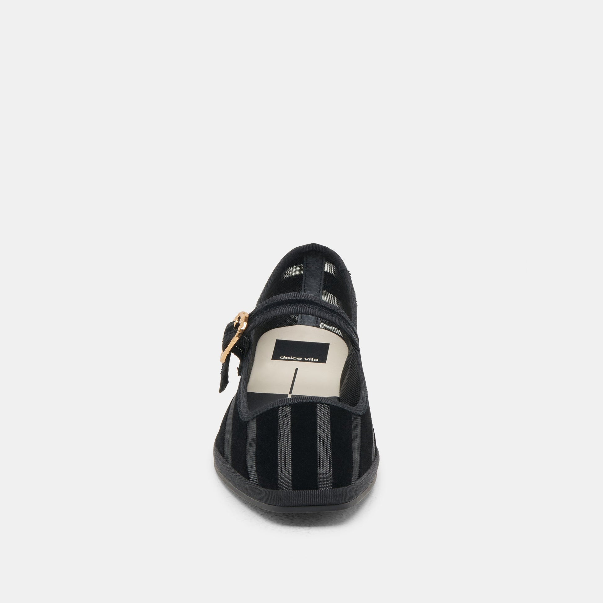TAMEKA BALLET FLATS BLACK STRIPE MESH Dolce Vita
