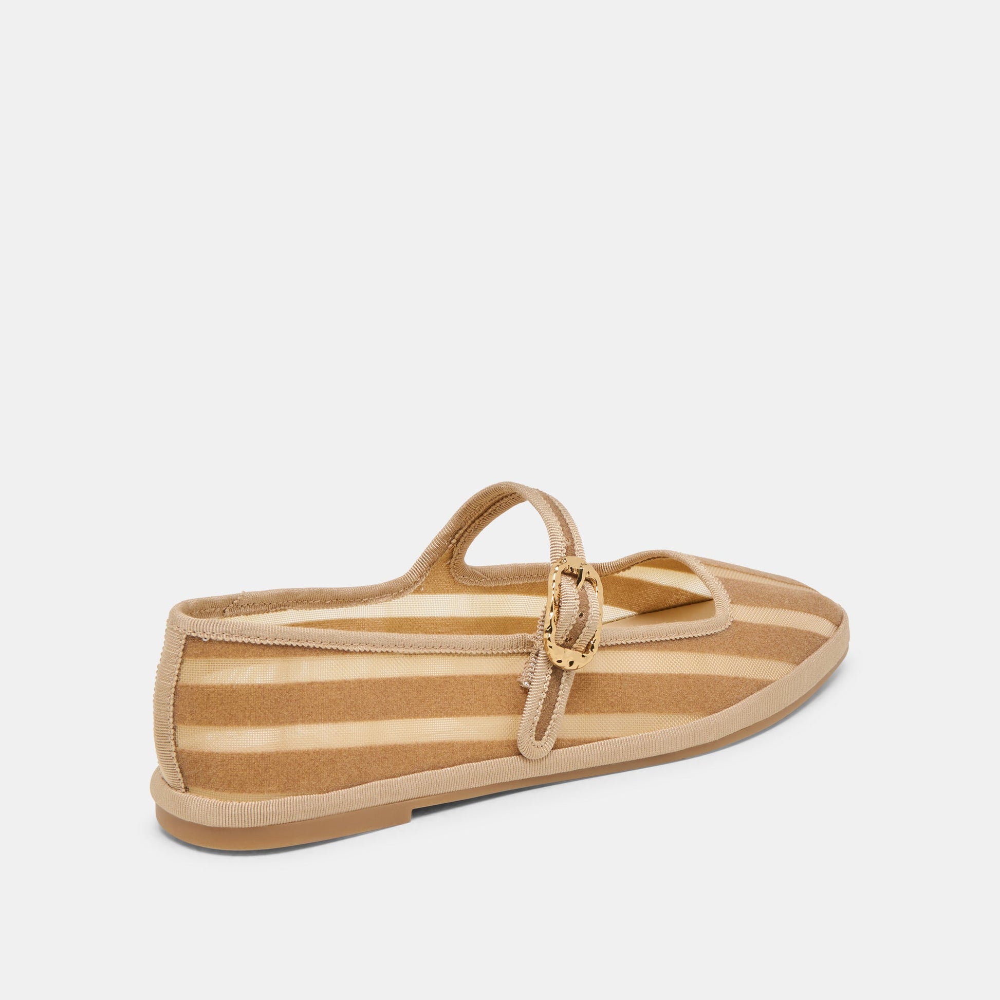 TAMEKA BALLET FLATS TAN STRIPE MESH Dolce Vita