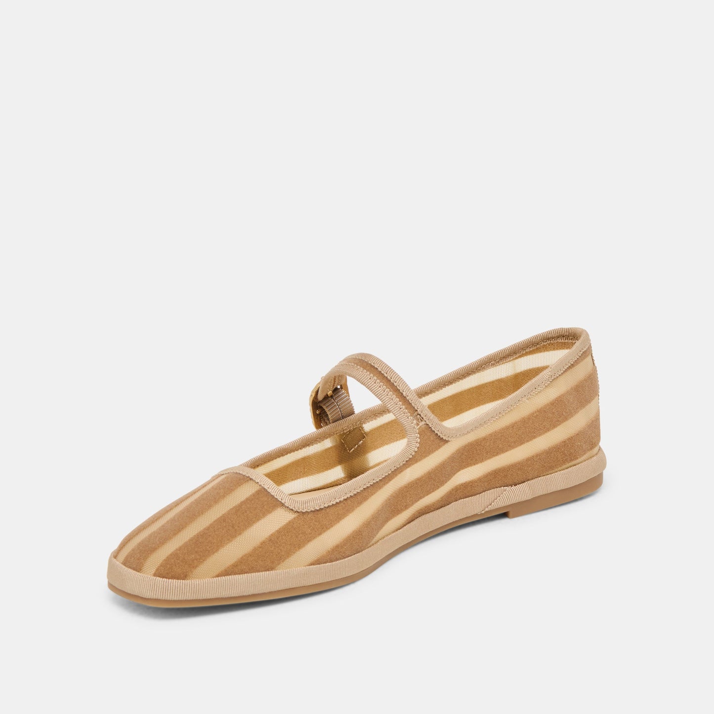 TAMEKA BALLET FLATS TAN STRIPE MESH Dolce Vita