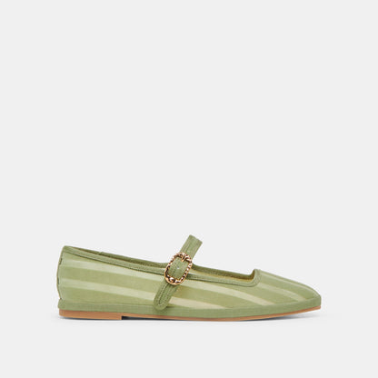 TAMEKA BALLET FLATS JADE STRIPE MESH Dolce Vita
