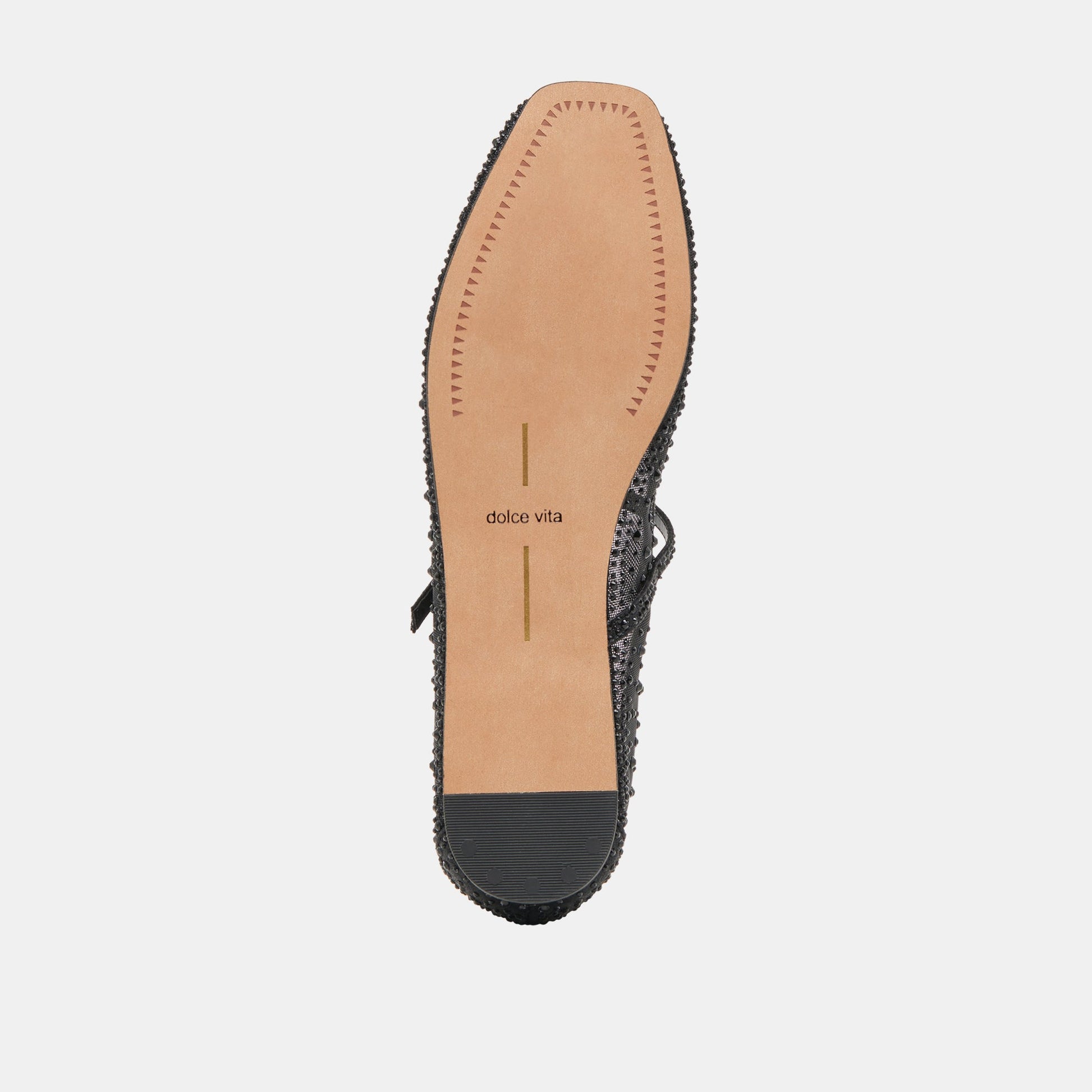 REYES CRYSTAL BALLET FLATS BLACK MESH Dolce Vita