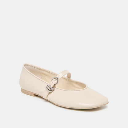 Alizza Creme Crinkle Patent Ballet Flats Dolce Vita