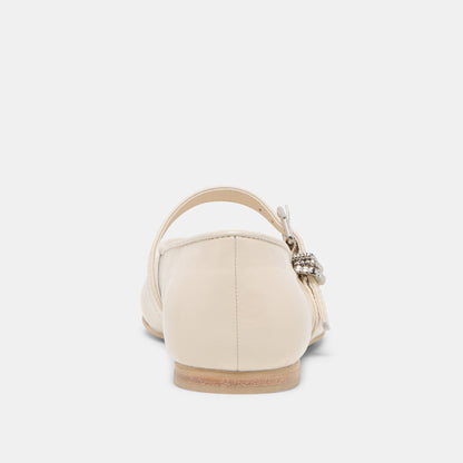 Alizza Creme Crinkle Patent Ballet Flats Dolce Vita