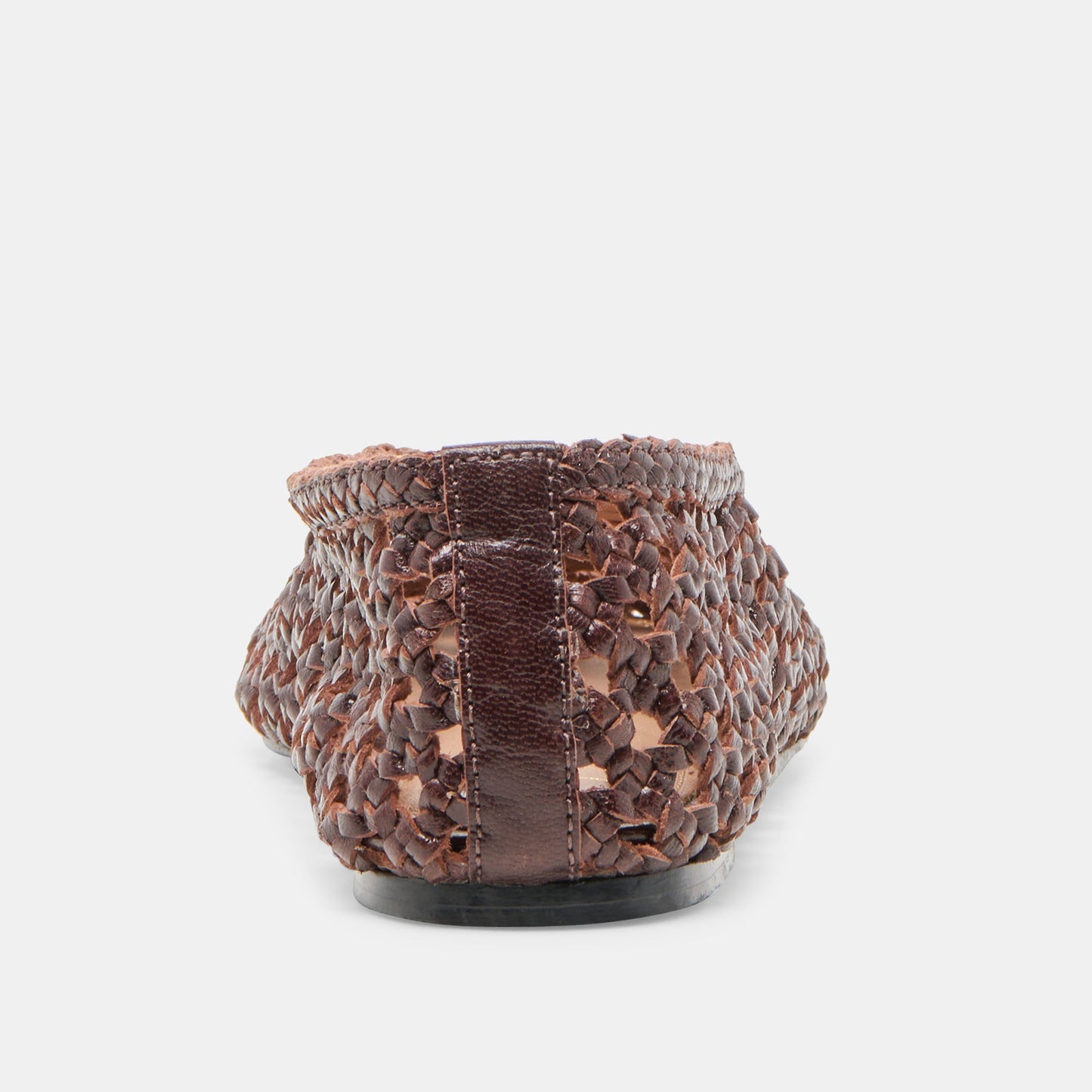 Edda Brown Woven Leather Ballet Flats Dolce Vita
