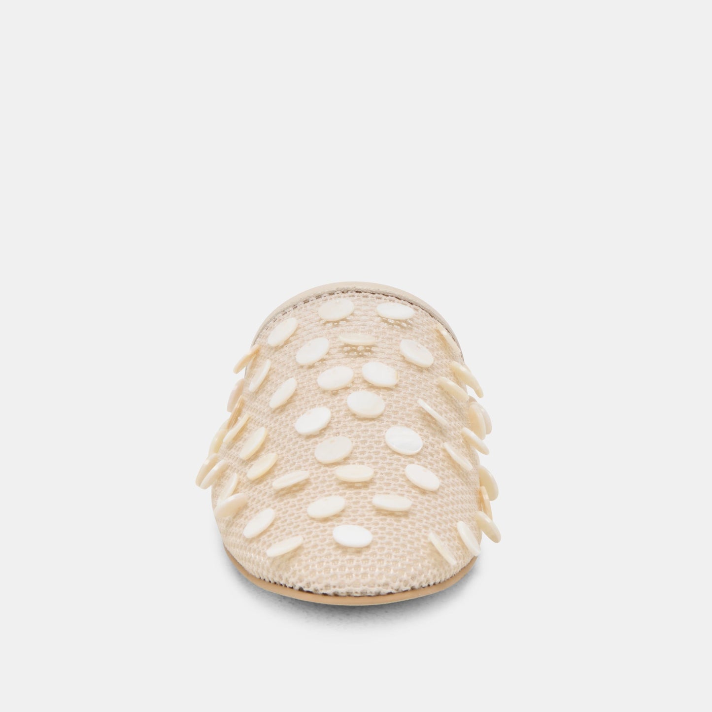 Rova Bead Ivory Disc Mesh Flats Dolce Vita