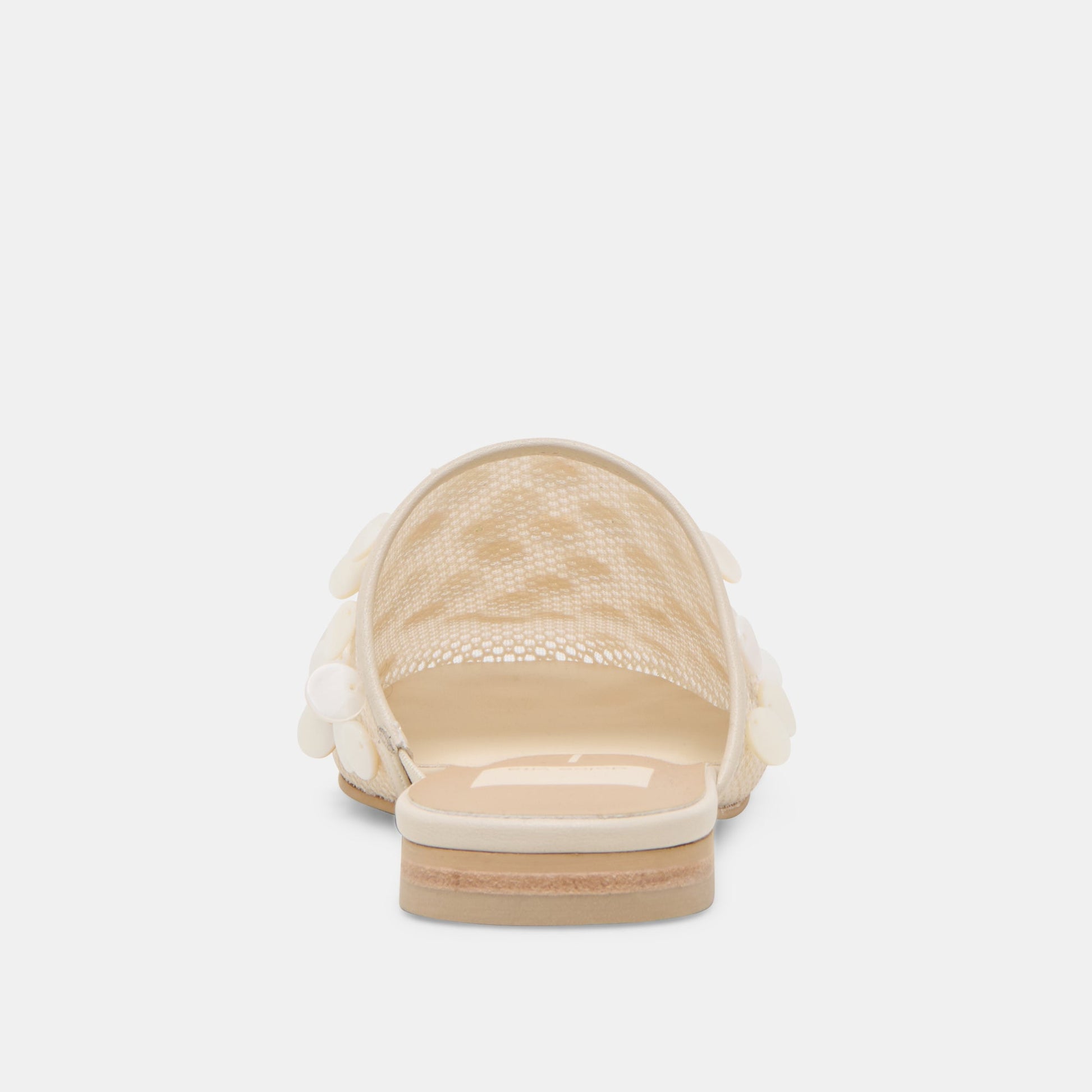Rova Bead Ivory Disc Mesh Flats Dolce Vita
