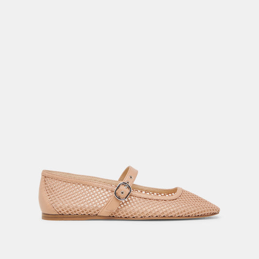 RODNI MESH BALLET FLATS LIGHT TAN WOVEN MESH Dolce Vita