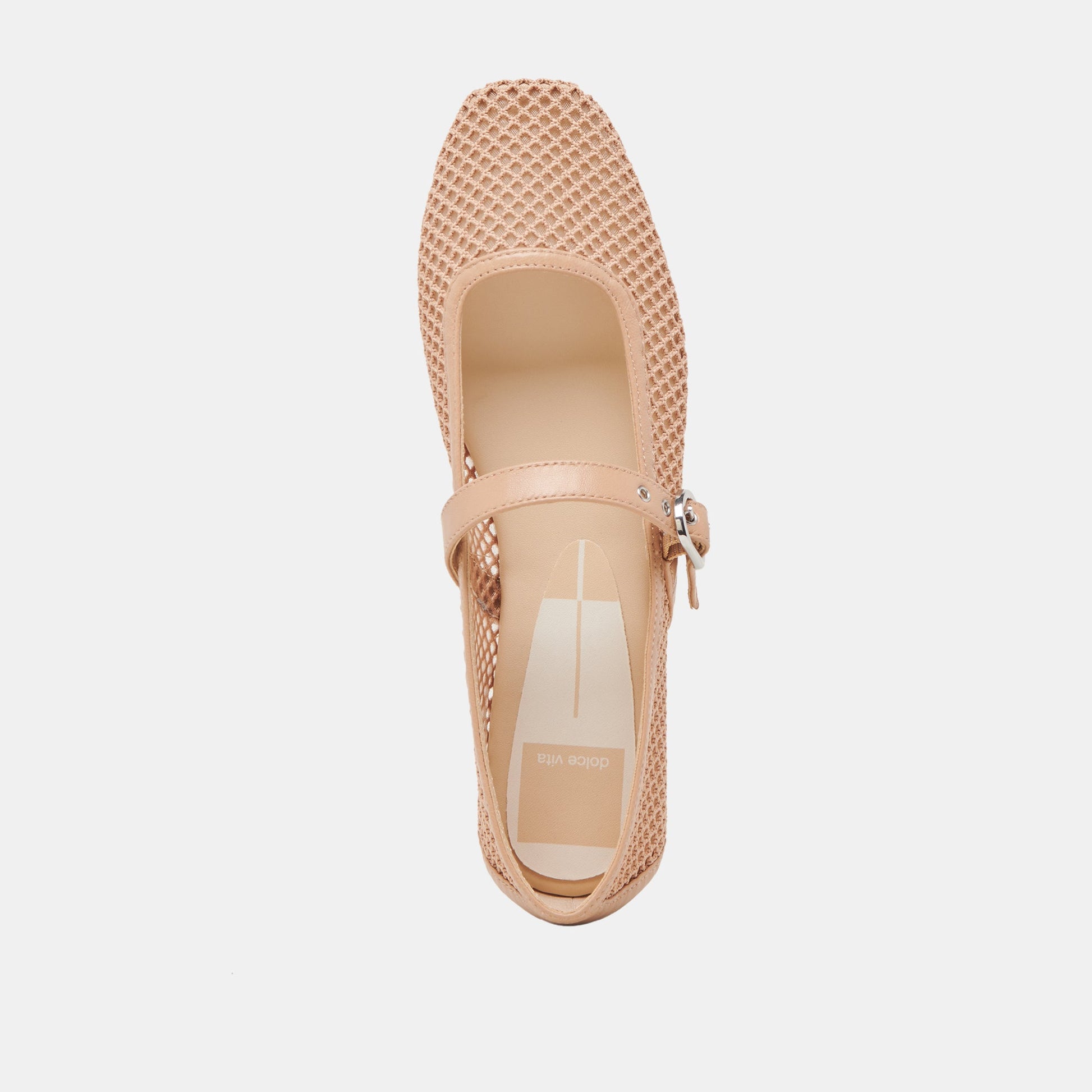 RODNI MESH BALLET FLATS LIGHT TAN WOVEN MESH Dolce Vita