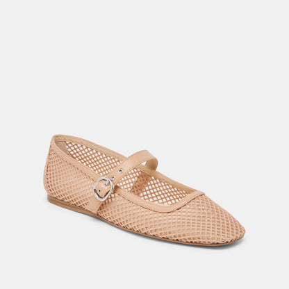 RODNI MESH BALLET FLATS LIGHT TAN WOVEN MESH Dolce Vita