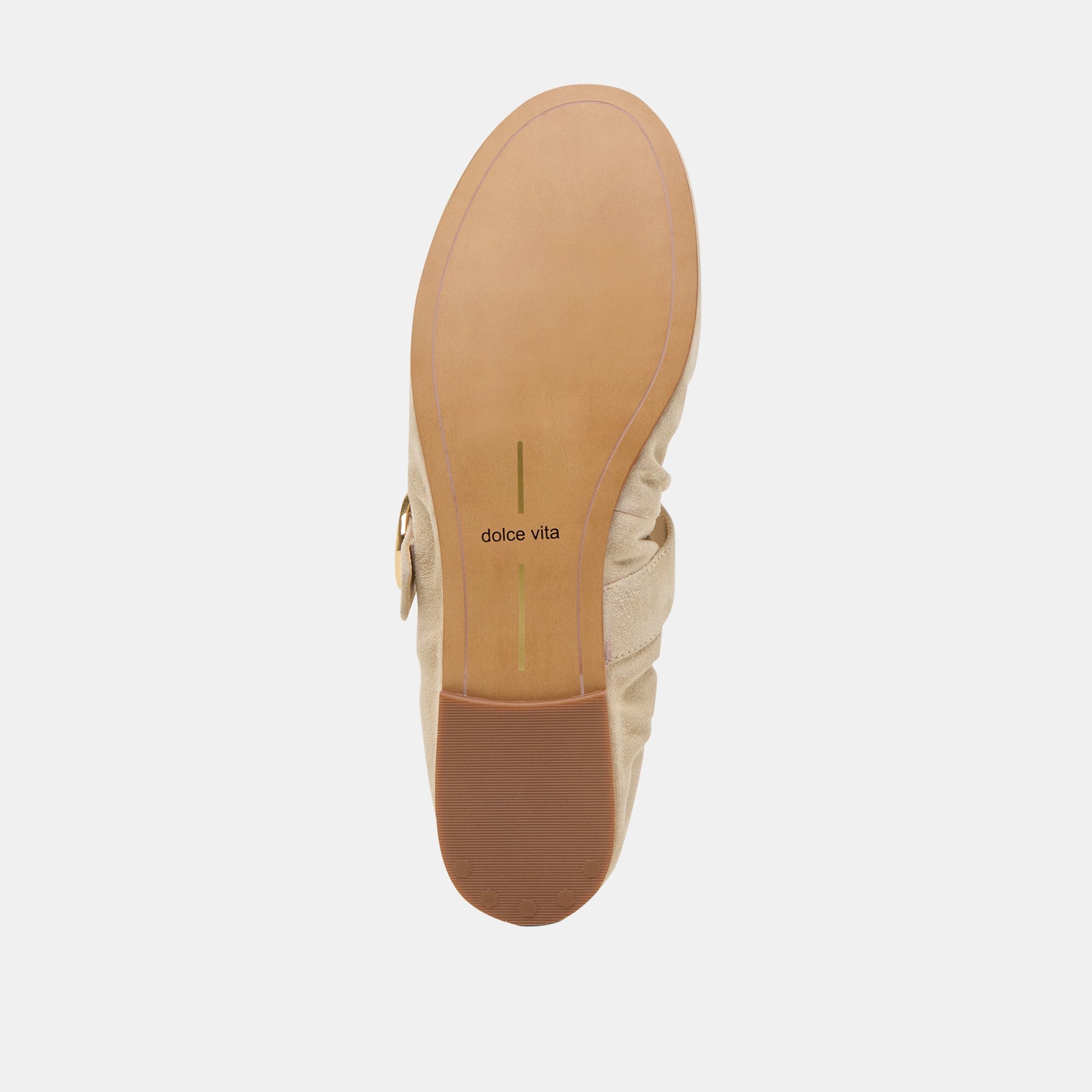 Caely Sesame Suede Ballet Flats Dolce Vita