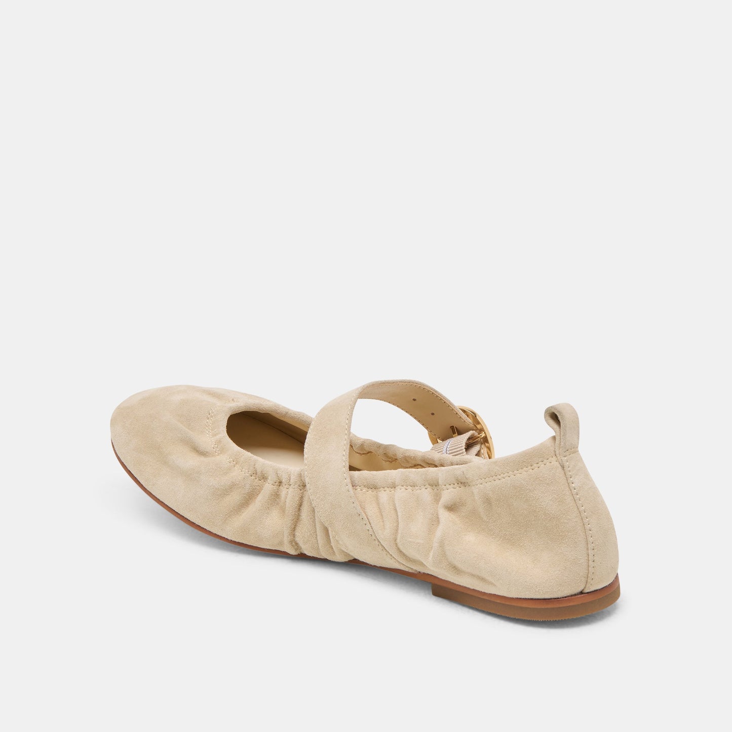 Caely Sesame Suede Ballet Flats Dolce Vita