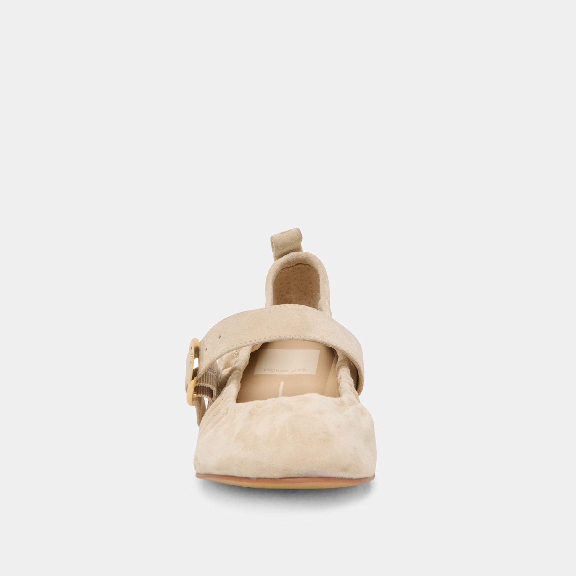 Caely Sesame Suede Ballet Flats Dolce Vita