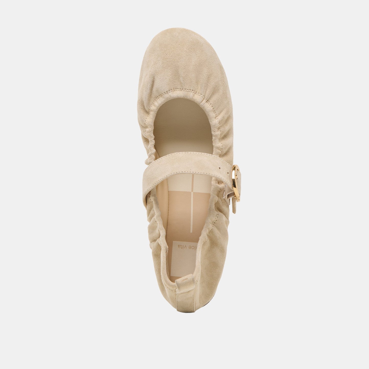 Caely Sesame Suede Ballet Flats Dolce Vita