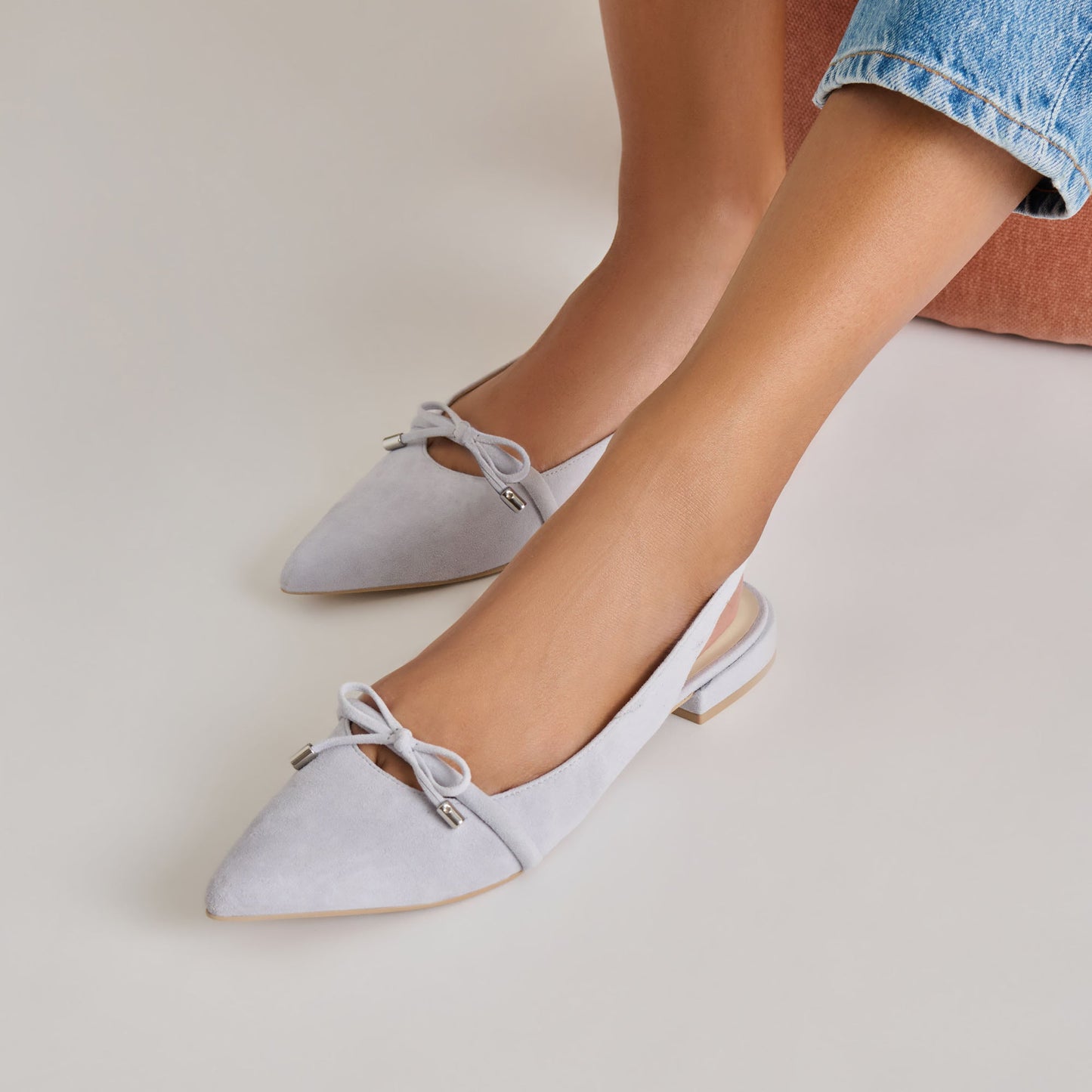 PAYGE FLATS DUSTY BLUE SUEDE Dolce Vita