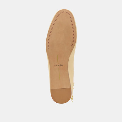 Baiden Warm Natural Leather Ballet Flats Dolce Vita