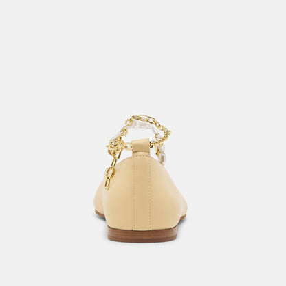 Baiden Warm Natural Leather Ballet Flats Dolce Vita