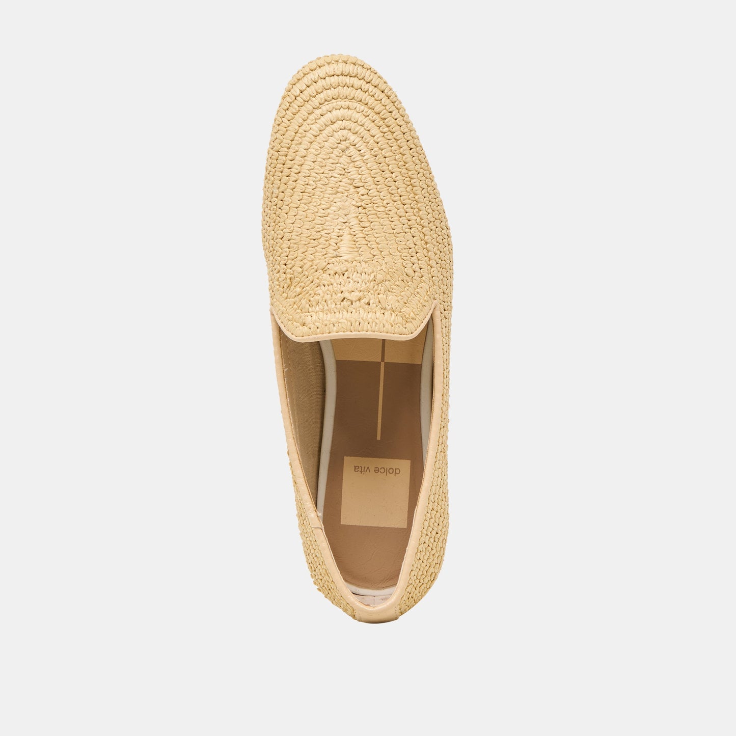 Baylen Natural Woven Raffia Flats Dolce Vita