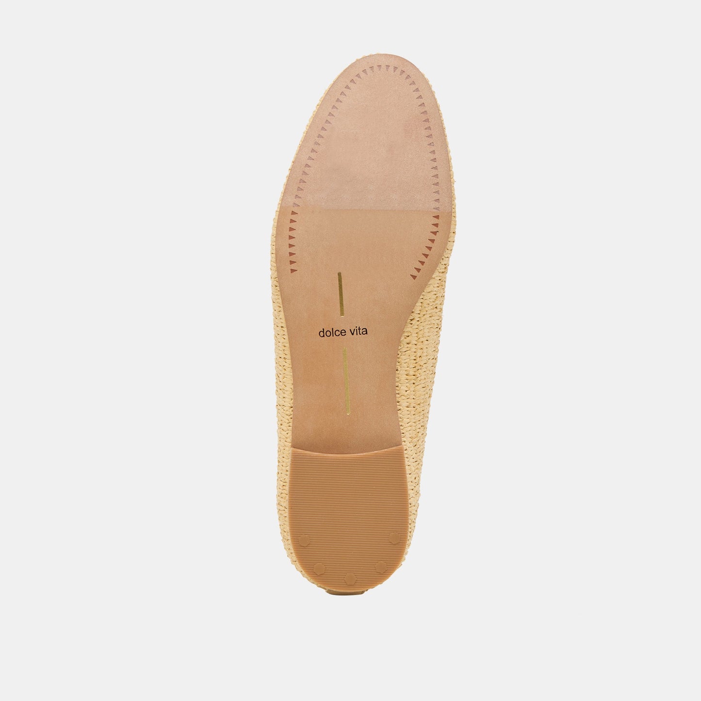 Baylen Natural Woven Raffia Flats Dolce Vita