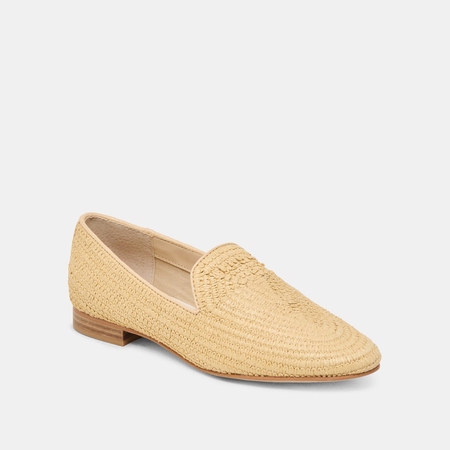Baylen Natural Woven Raffia Flats Dolce Vita