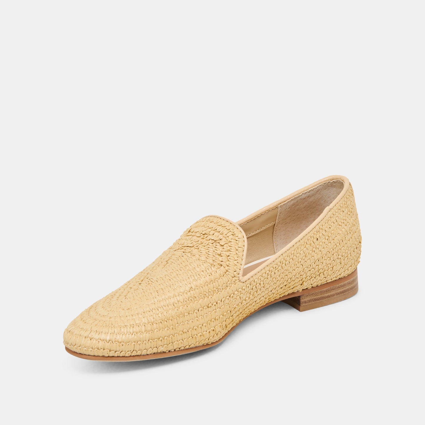 Baylen Natural Woven Raffia Flats Dolce Vita