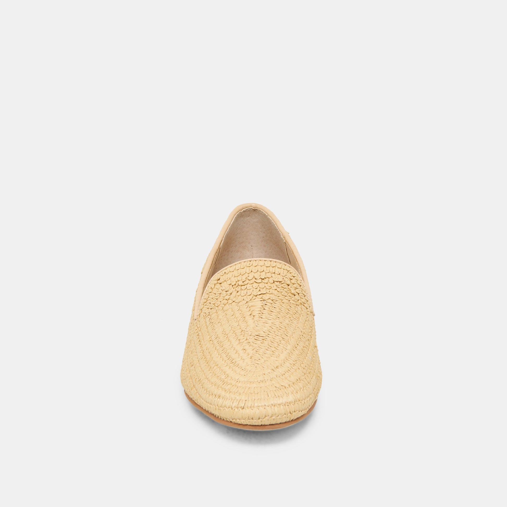 Baylen Natural Woven Raffia Flats Dolce Vita