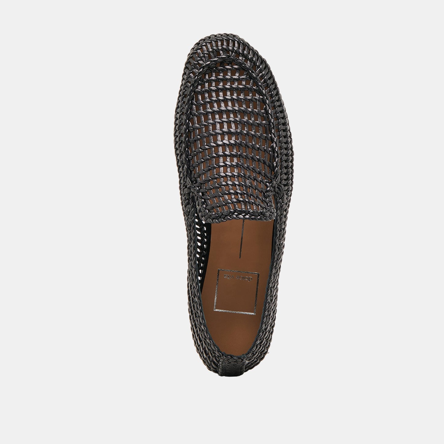 Armond Black Woven Leather Flats Dolce Vita