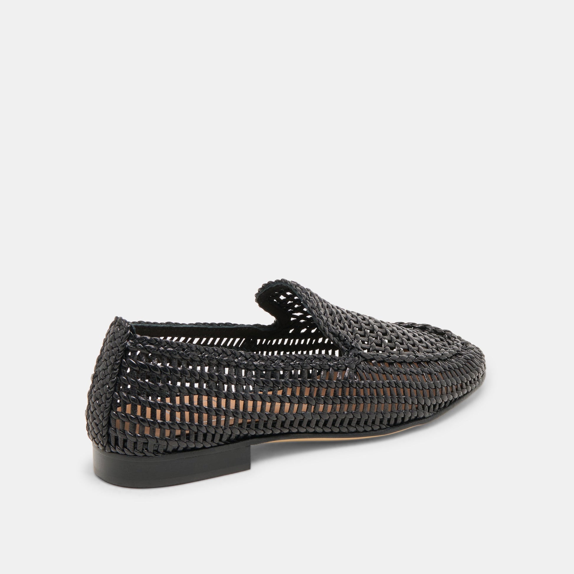 Armond Black Woven Leather Flats Dolce Vita