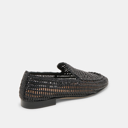 Armond Black Woven Leather Flats Dolce Vita