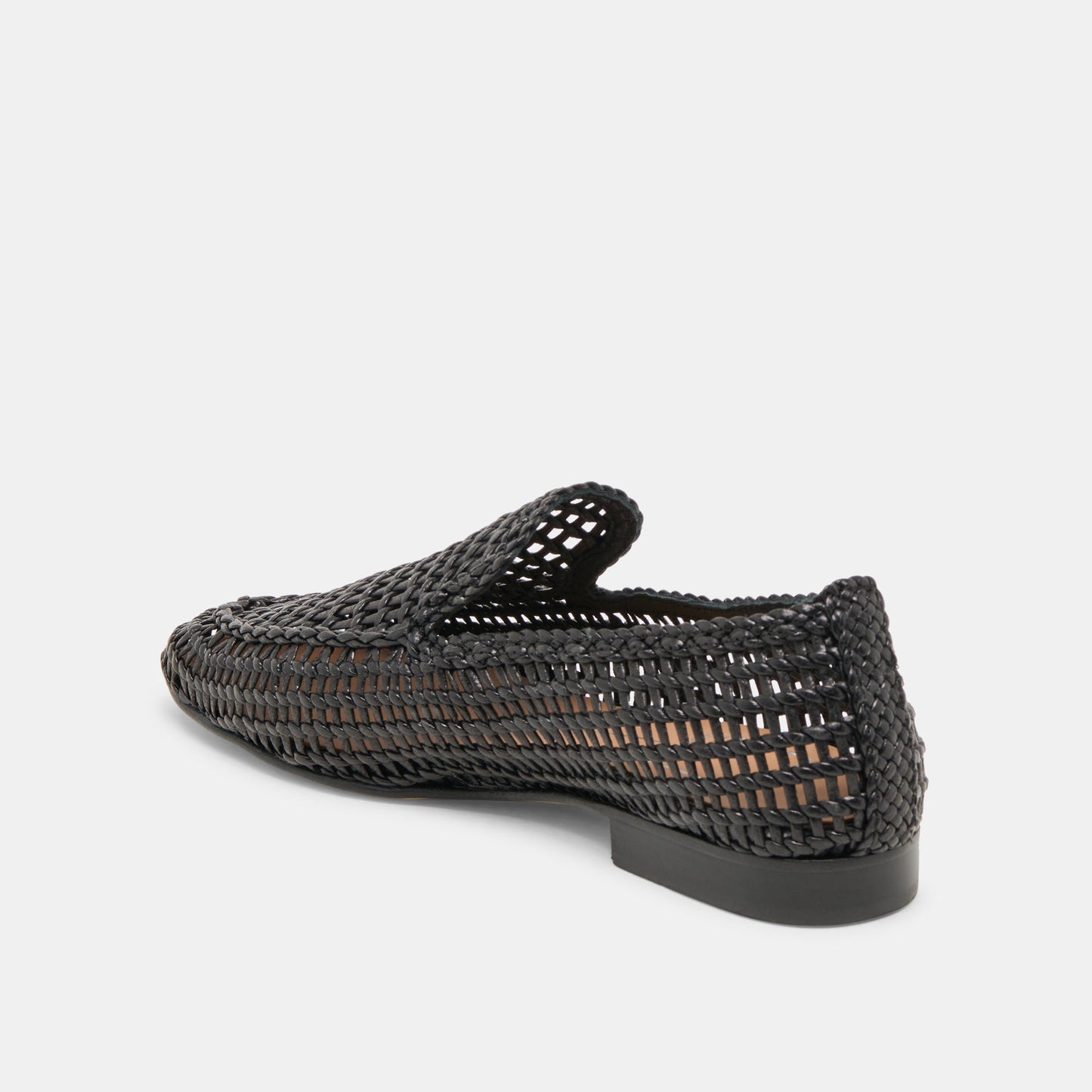 Armond Black Woven Leather Flats Dolce Vita