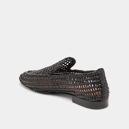 Armond Black Woven Leather Flats Dolce Vita
