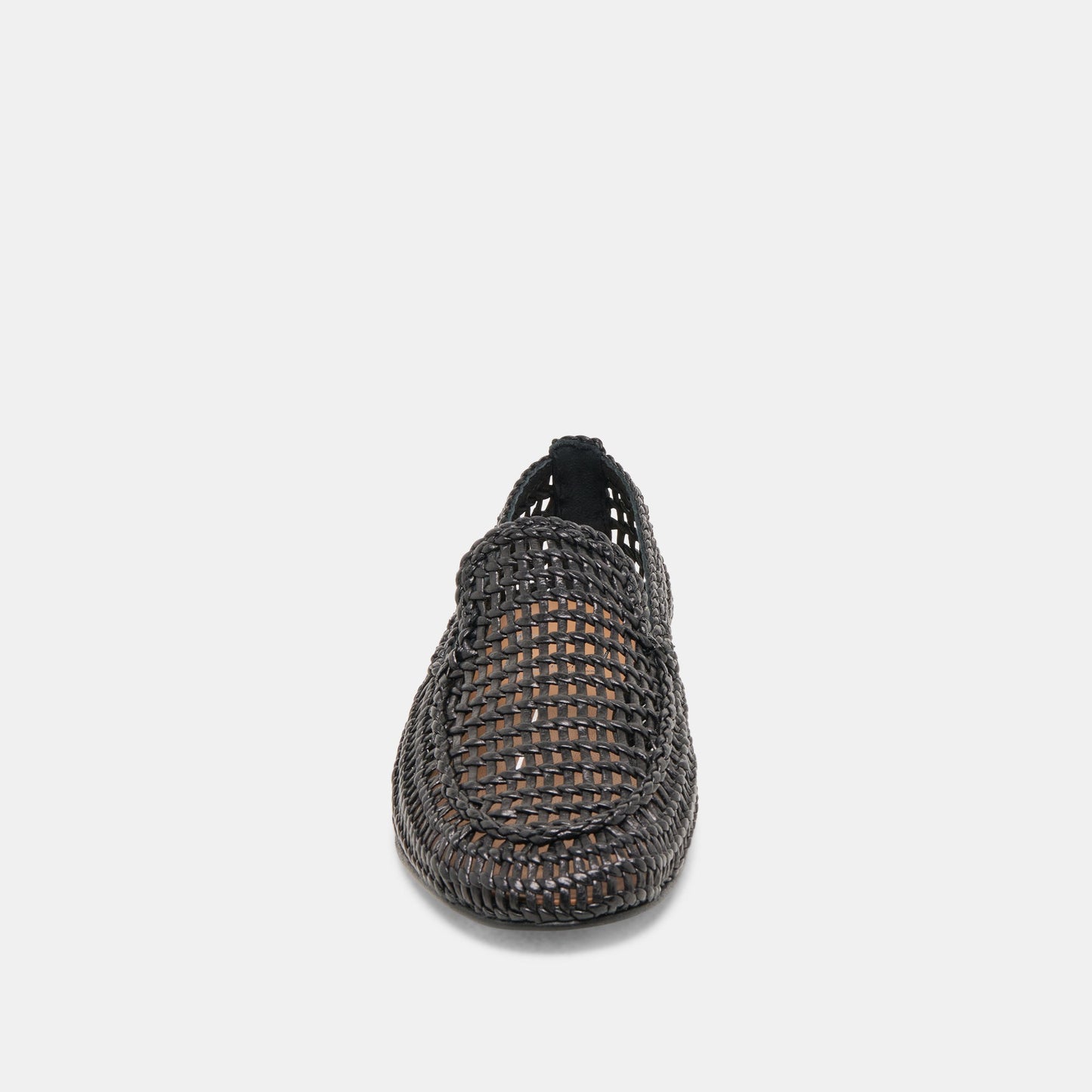 Armond Black Woven Leather Flats Dolce Vita
