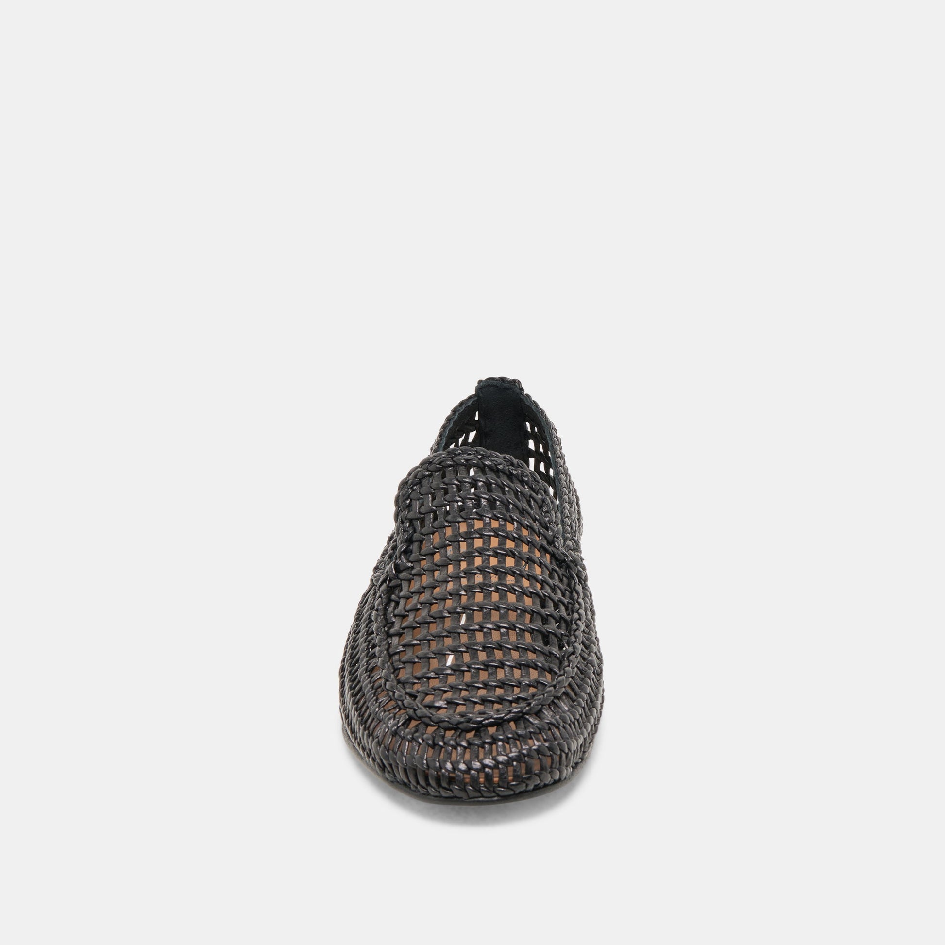 Armond Black Woven Leather Flats Dolce Vita
