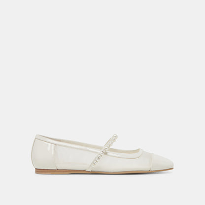 ROLLIN PEARL BALLET FLATS WHITE MESH Dolce Vita