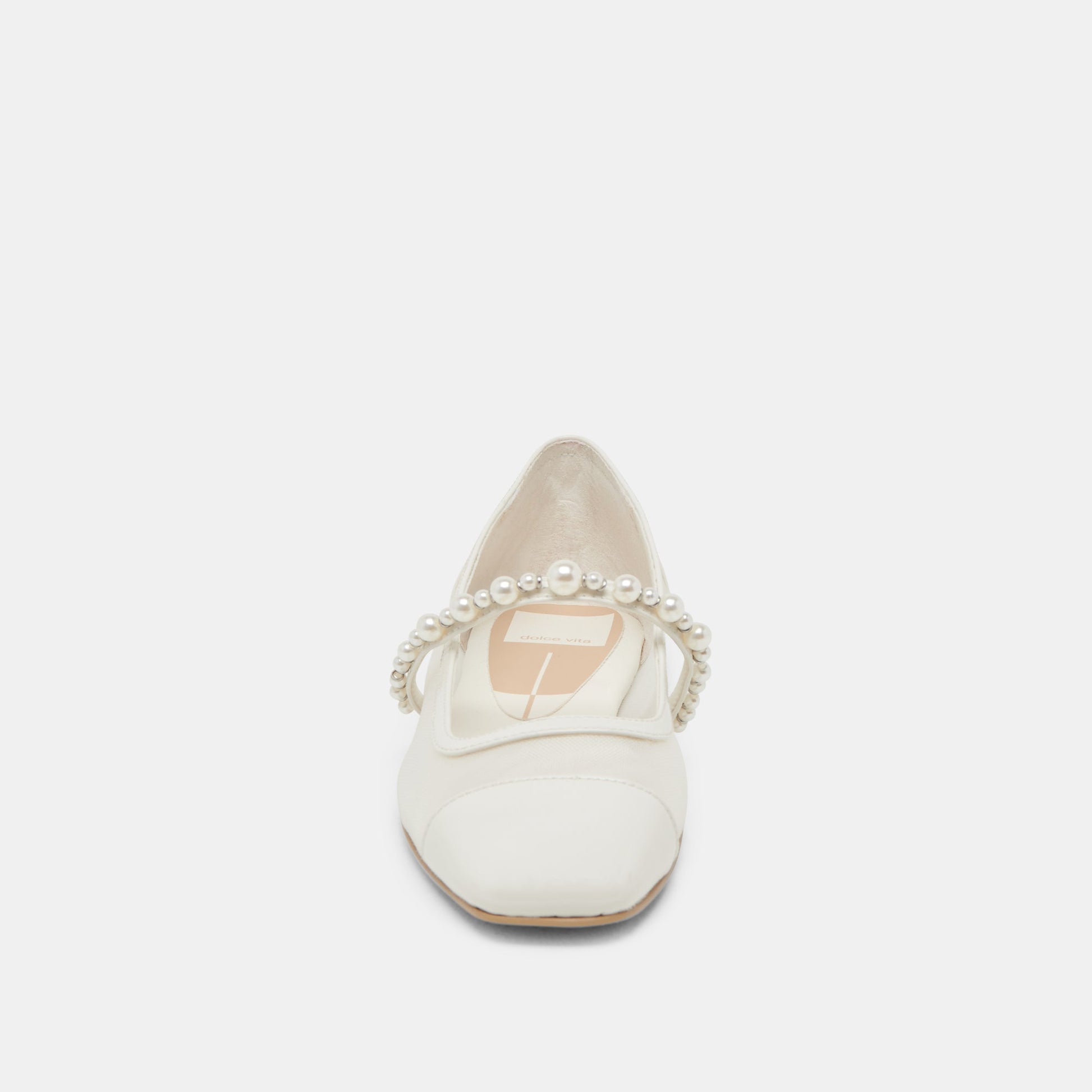 ROLLIN PEARL BALLET FLATS WHITE MESH Dolce Vita