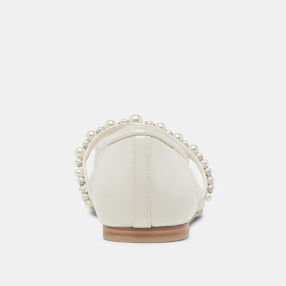 ROLLIN PEARL BALLET FLATS WHITE MESH Dolce Vita