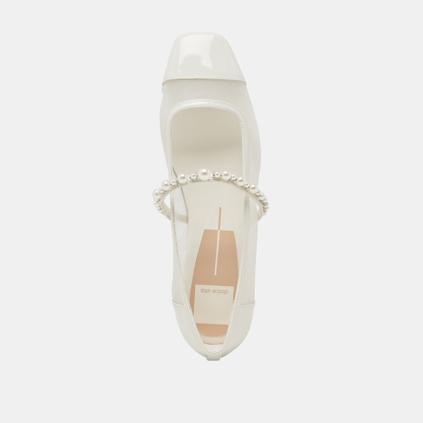 ROLLIN PEARL BALLET FLATS WHITE MESH Dolce Vita