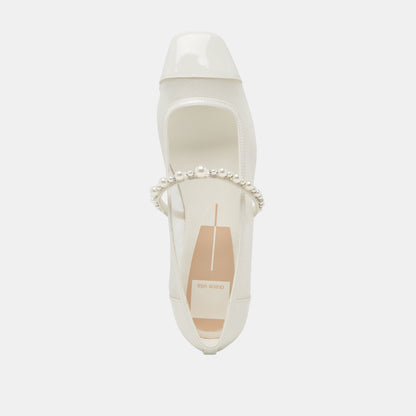 ROLLIN PEARL BALLET FLATS WHITE MESH Dolce Vita