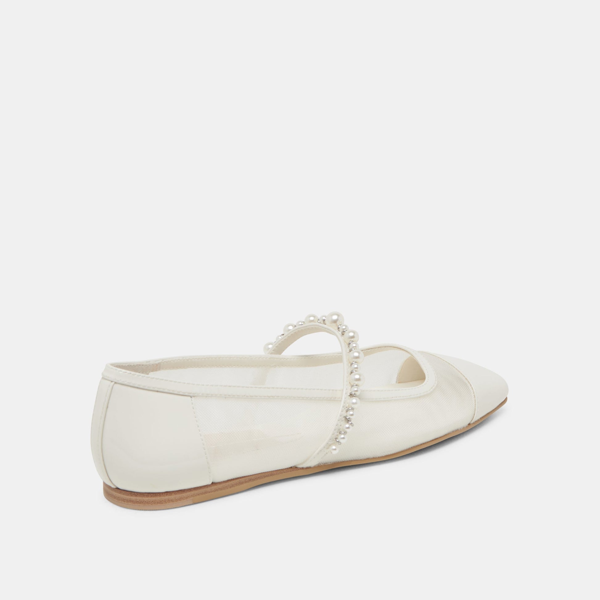ROLLIN PEARL BALLET FLATS WHITE MESH Dolce Vita