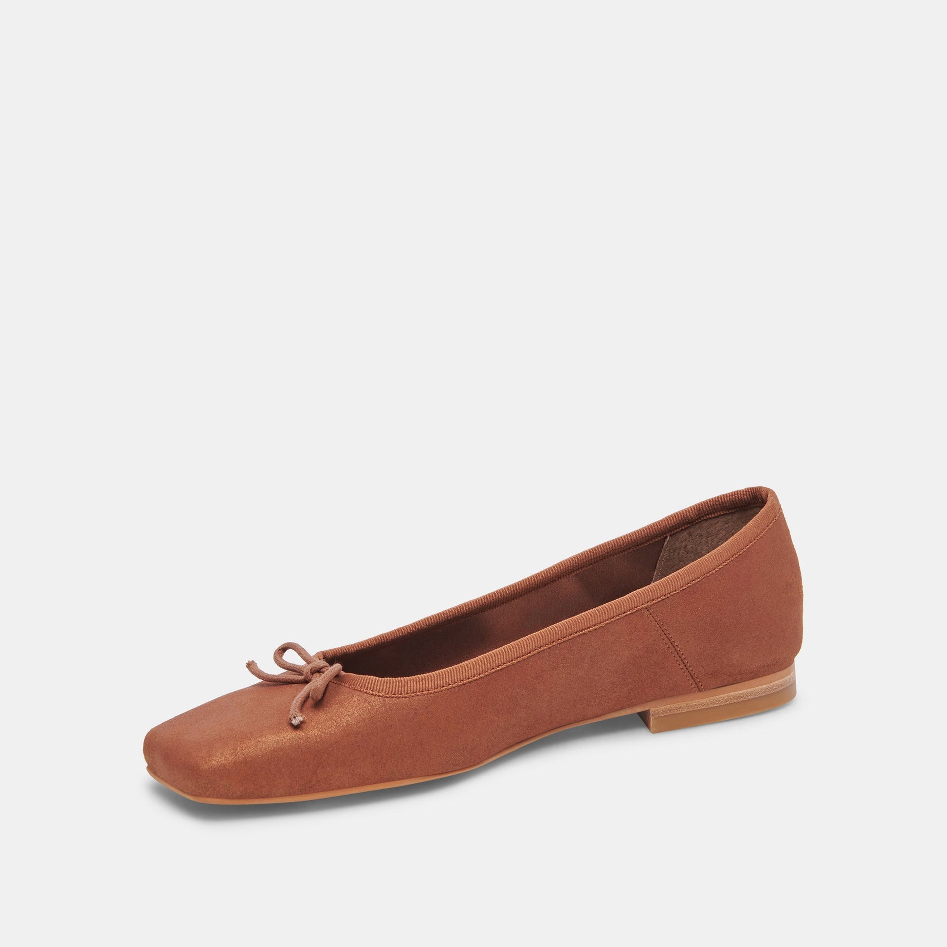 ANISA Ballet Flats Copper Metallic Suede Dolce Vita