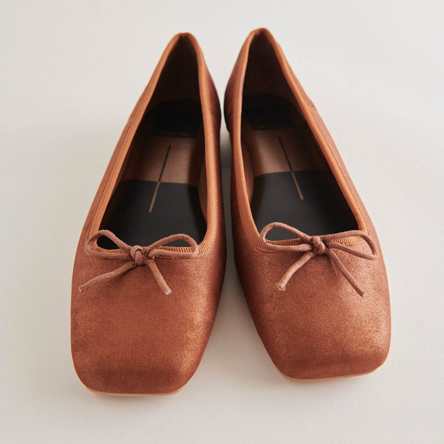ANISA Ballet Flats Copper Metallic Suede Dolce Vita